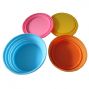 2012 hot sale heat enduring colorful silicone foldable bowl